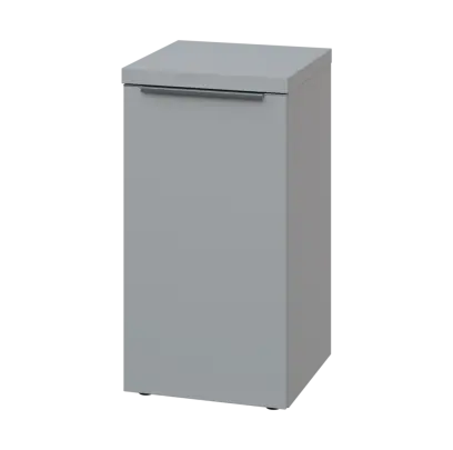 SIN 2 - 4D kancelářská skříň, 1-dveřová, levá, 770x400x400, šedá